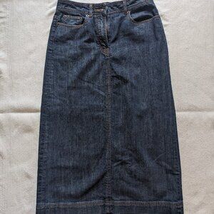 Boden denim midi skirt